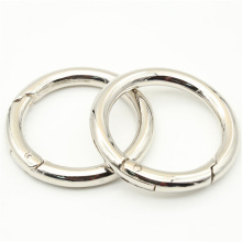Factory  Supply Good  Quality Luggage Handbag Hardware Accessories Zinc Alloy Round Spring Ring